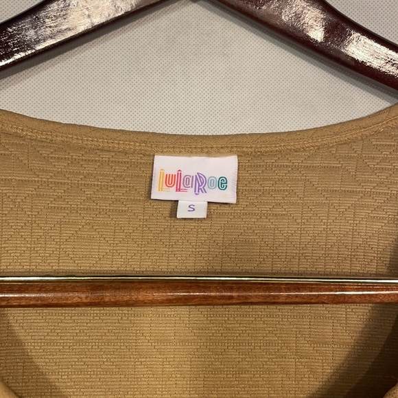 Lularoe Small Aztec Print Flair Brown Sleeve Dress - Picture 3 of 5